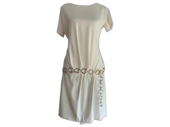Moschino Cheap And Chic Dresses White Acetate  ref.960045