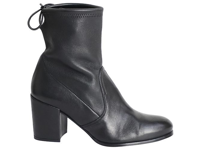 Bottines Stuart Weitzman Shorty en Cuir Noir