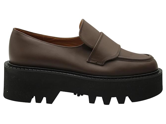Autre Marque ATP Atelier Pescara Chunky Sole Loafers in Brown Leather  ref.960125