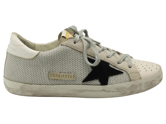 Sneakers Golden Goose Superstar Grey Cord Gum in pelle grigia Grigio  ref.960197