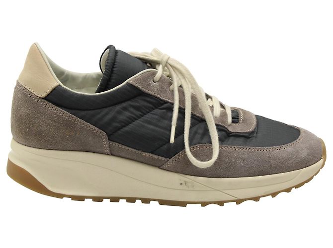 Autre Marque Tênis Clássico de cano baixo Common Projects Track em camurça cinza