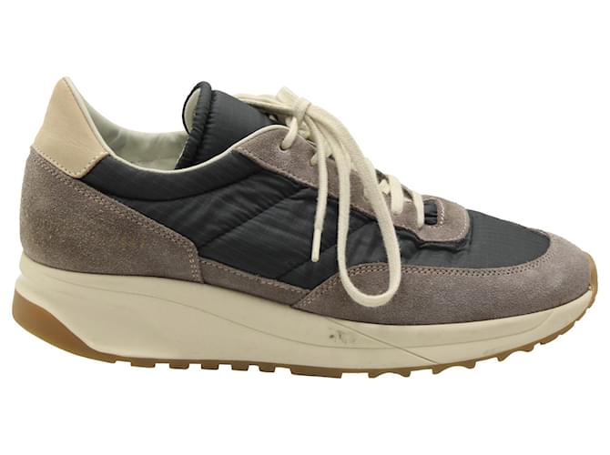 Autre Marque Common Projects Track klassische Low-Top-Sneaker aus grauem Wildleder Schweden  ref.960201