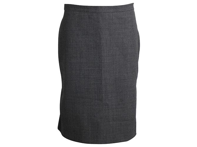 Falda Moschino Cheap And Chic en lana gris