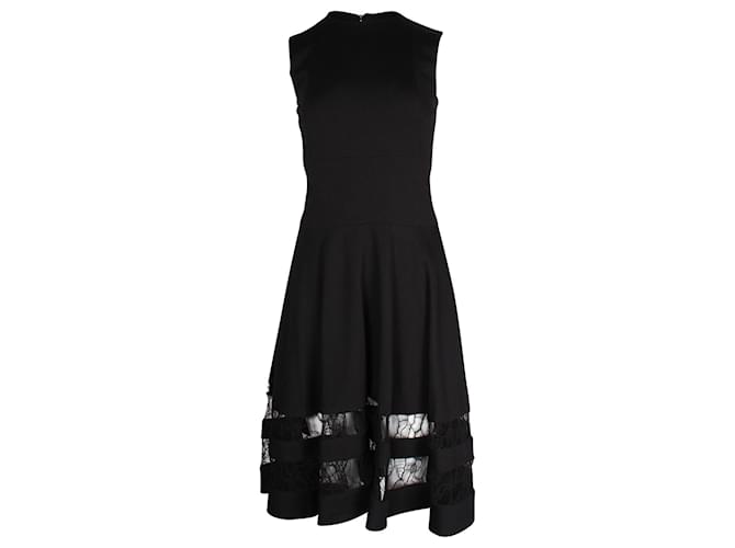 Ärmelloses Kleid mit Spitzeneinsatz von Jason Wu aus schwarzem Rayon Strahl Zellulosefaser  ref.960279