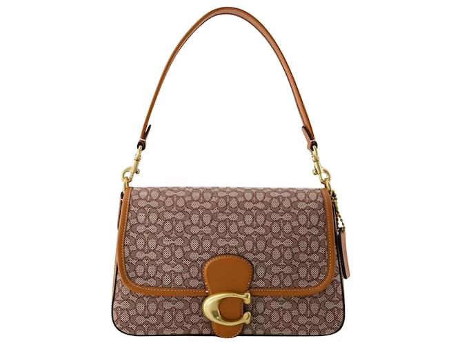 Soft Tabby Crossbody - Coach - Leather - Cocoa Brown Pony-style calfskin  ref.960308