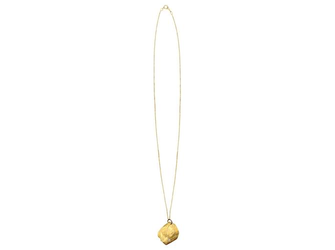 Autre Marque Alighieri The Rumours 24kt Necklace in Gold-Plated Metal Golden White gold  ref.960349