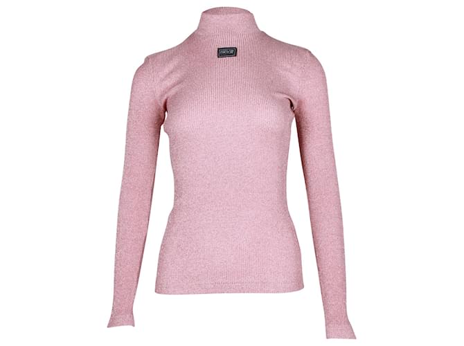 Versace Jeans Couture Marika Stretch Top in Pink Viscose Cellulose fibre  ref.960353