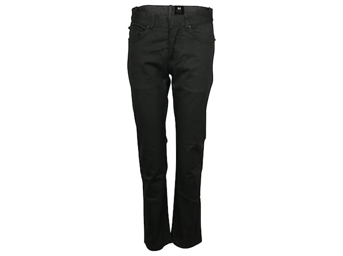 Balenciaga Kurz geschnittene Denim-Jeans aus grün-khakifarbener Baumwolle  ref.960372