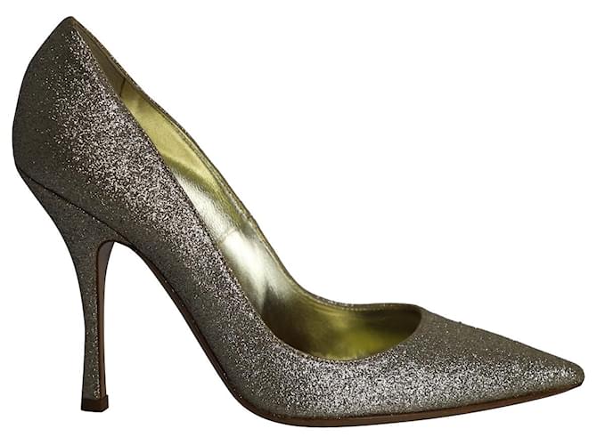 Dsquared2 Stiletto-Pumps mit goldenem Glitzer  ref.960380