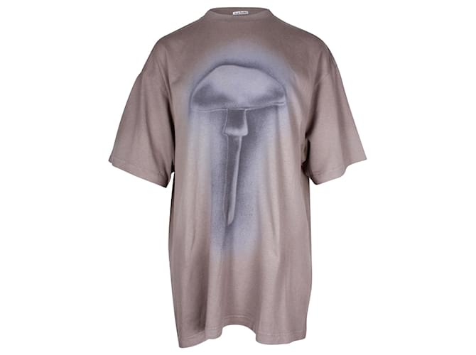 Acne Studios T-shirt oversize Edra Airbrush en coton gris  ref.960383
