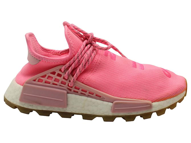 Autre Marque Pharrell x Adidas NMD HU Sneakers in Pink Polyester  ref.960396