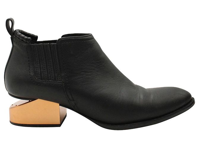 Alexander Wang Kori Ankle Boots in Black Leather