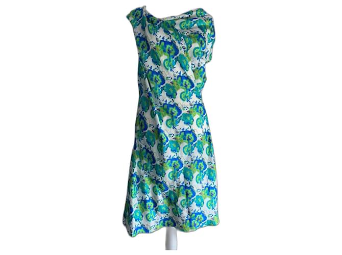 Parosh Dresses Green Silk  ref.960502