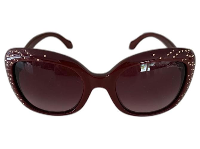 Roberto Cavalli Sunglasses Dark red Plastic  ref.960523
