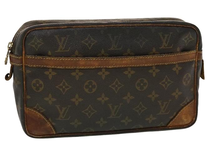 Louis Vuitton Monogram Compiegne 28 Clutch Bag M51845 LV Auth 44625 Cloth  ref.960574