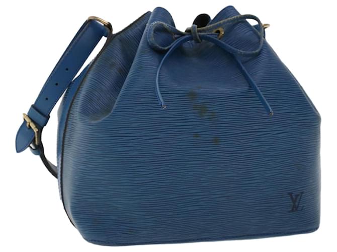 LOUIS VUITTON Epi Petit Noe Shoulder Bag Blue M44105 LV Auth 48972