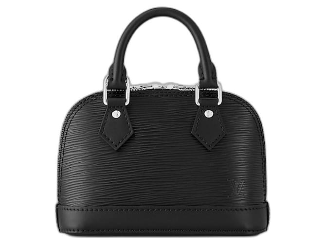 Louis Vuitton LV Alma Nano new Black Leather  ref.960658