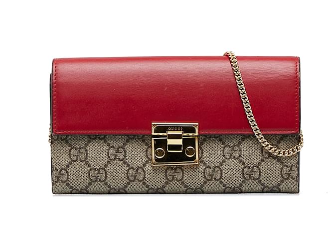 Gucci padlock wallet on on sale chain