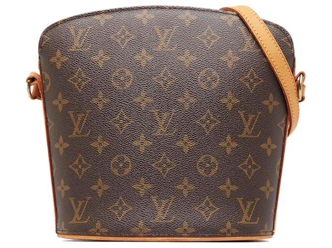 Louis Vuitton Brown Monogram Drouot Leather Cloth ref.960771 - Joli Closet