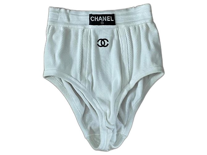 Chanel Collettore Nero Bianco Cotone