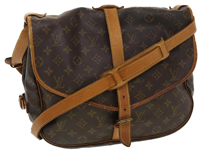 Louis Vuitton Monogram Saumur 43 Shoulder Bag M42252 LV Auth