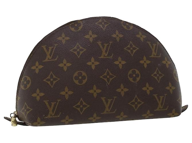 LOUIS VUITTON Trousse con monogramma Demi Ronde Astuccio per cosmetici M47520 LV Aut 44905 Tela  ref.961171