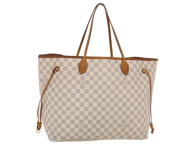 LOUIS VUITTON Damier Azur Neverfull GM Tote Bag N41360 LV Auth yk5619