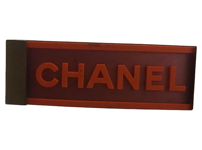 *** CHANEL CC Logo Presilha Acessório de Cabelo