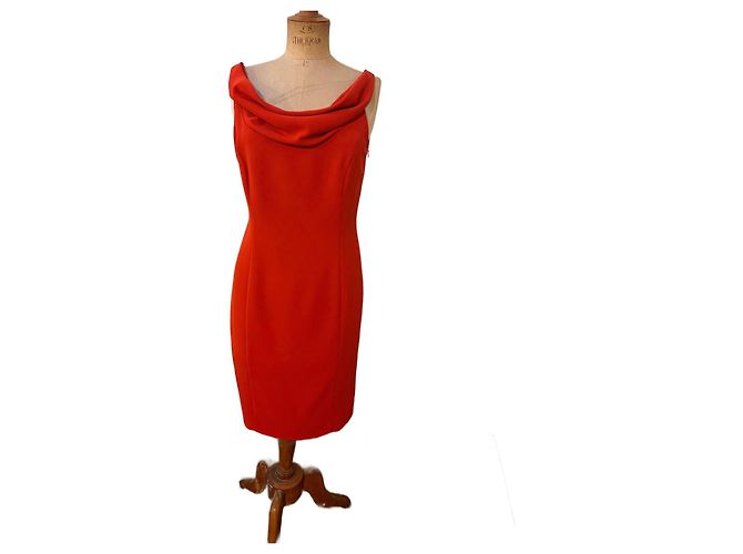 Abito rosso in poliestere Moschino Cheap And Chic