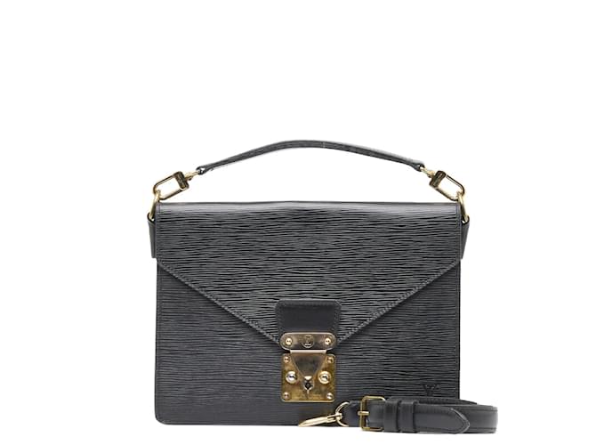 Louis Vuitton Epi Biface Handbag M52322 Black Leather  ref.961703