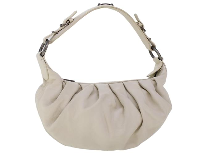 BALLY Shoulder Bag Leather White Auth bs6188 ref.961768 - Joli Closet