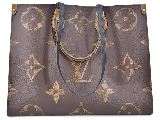 Louis Vuitton Monogram Giant Reverse OnTheGo GM M45320 Brown Cloth