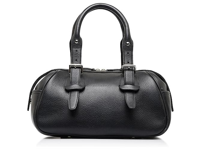 Burberry black leather discount purse