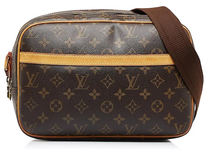 Louis Vuitton Vintage Brown Monogram Reporter PM Canvas