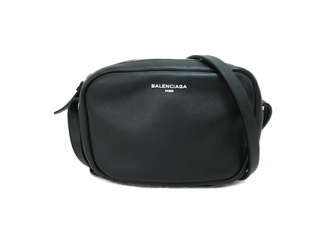 Balenciaga Everyday Camera XS Bag 552372 Black Leather Pony-style