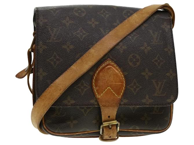 Louis Vuitton Vintage Monogram Cartouchiere PM Crossbody Bag at