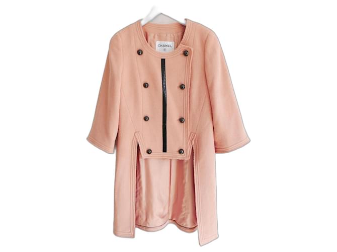 Chanel Spring 2012 Tailcoat Jacket Pink Wool  ref.962494