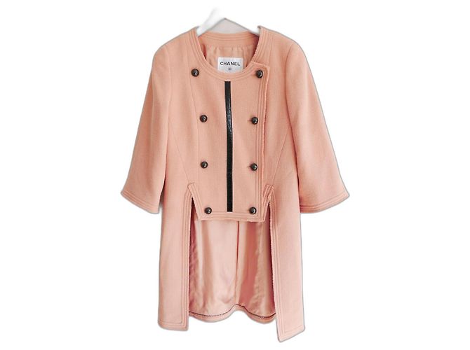 Chanel Primavera 2012 Fraque Jaqueta Rosa