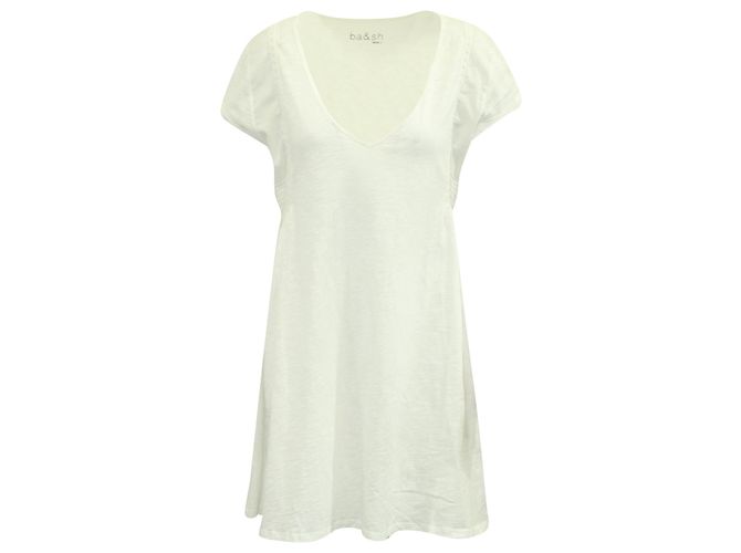 Abito Ba&Sh con scollo a V in cotone bianco