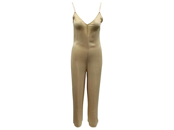 Ba&Sh Chiva Sleeveless Jumpsuit in Beige Cupro Cellulose fibre  ref.962542