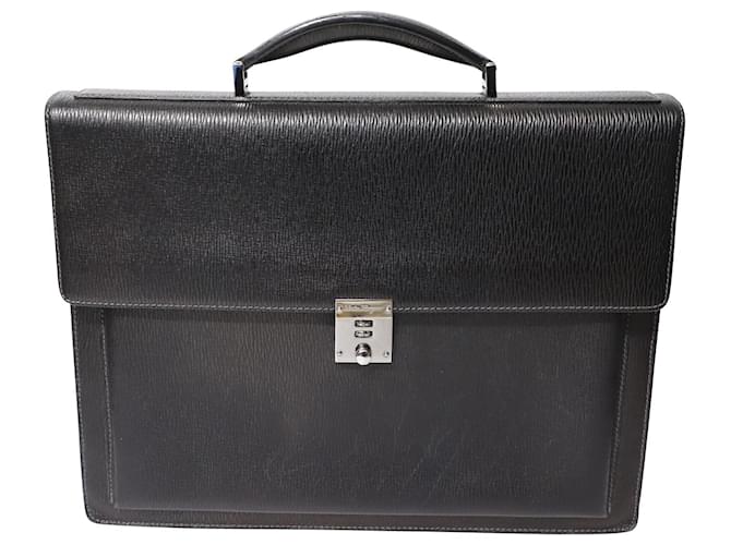 Salvatore Ferragamo Revival Briefcase in Black Leather  ref.962556