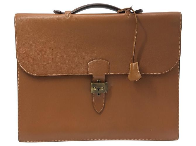 Sac à dépêches Hermès Hermes Sac a Depeches Dourado