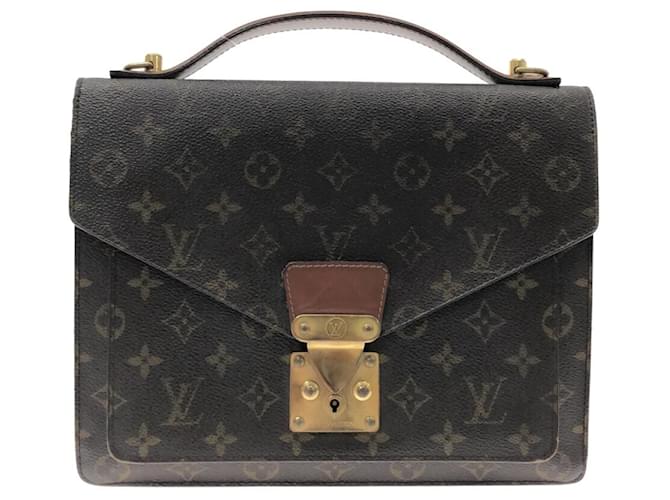 Louis Vuitton Monceau Brown Cloth ref.962977 - Joli Closet