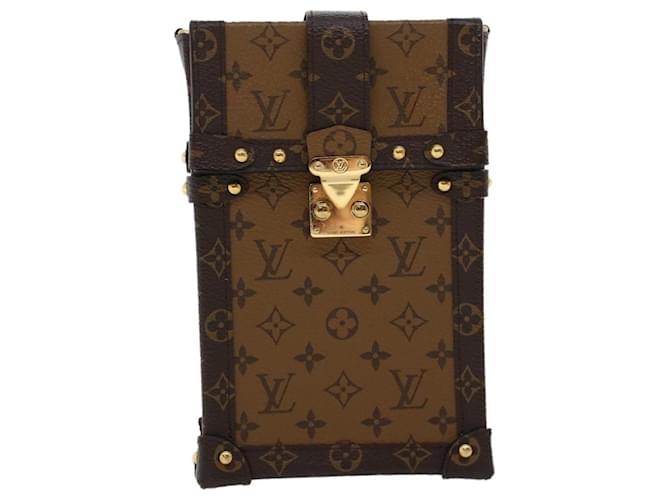 Pre-owned Louis Vuitton Pochette Trunk Cloth Crossbody Bag In Brown
