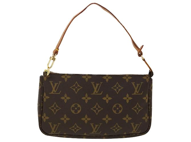 Louis Vuitton Pochette Accessoire Castaño Lienzo  ref.963166