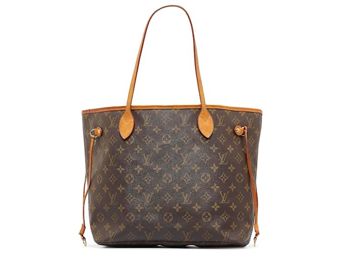 Authentic Louis Vuitton Neverfull MM Monogram Tote Bag M40156