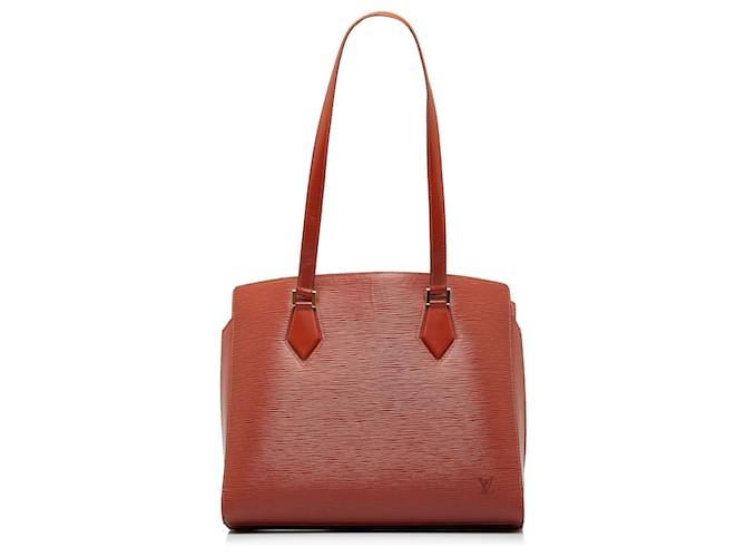 Louis Vuitton Epi Leather Shoulder Bucket Bag // Kenyan Brown // Pre-Owned