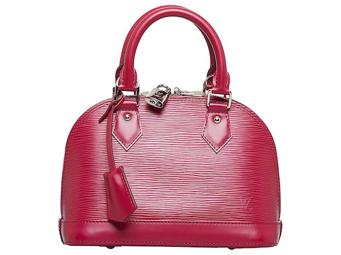 Louis Vuitton Pink Epi Leather Alma BB Handbag Louis Vuitton