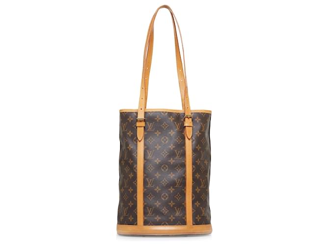 LOUIS VUITTON Bucket GM Monogram Canvas Shoulder Bag Brown