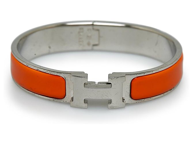 Ring Hermès Pulseira Hermes Silver Clic Clac H Prata